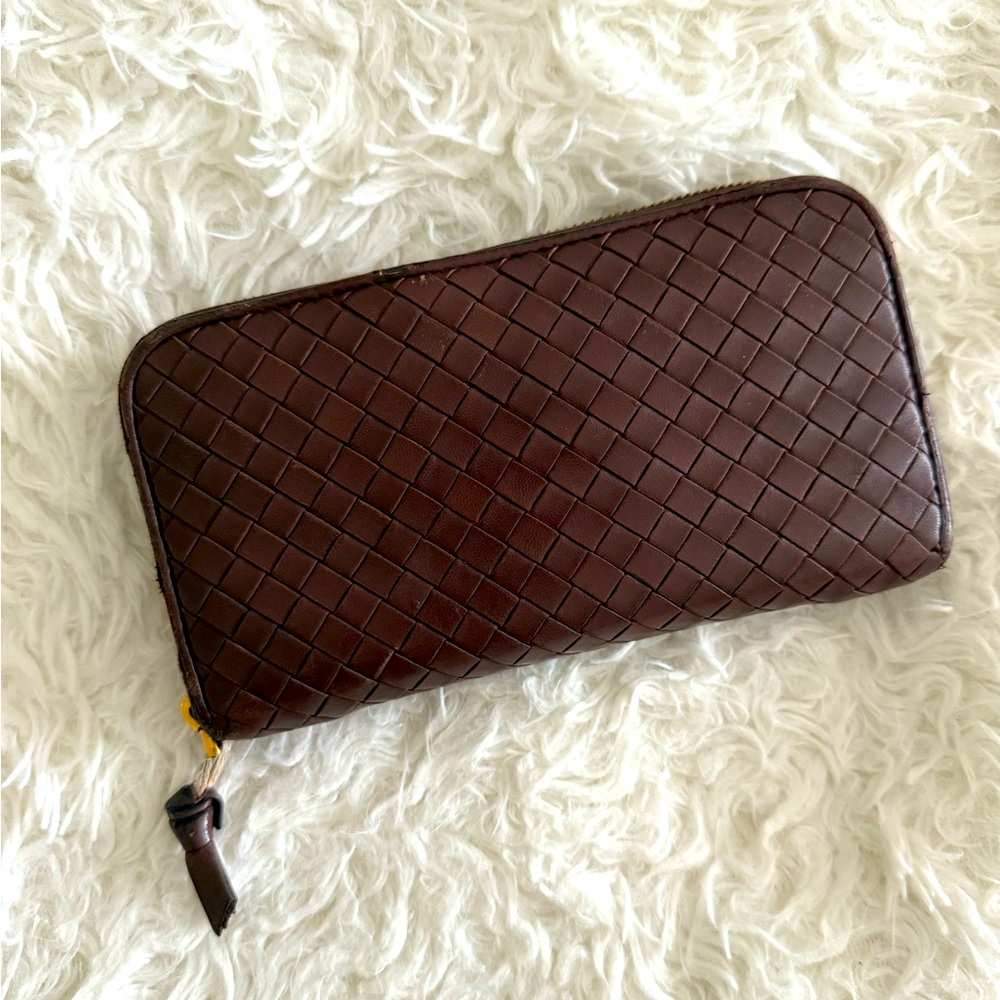 BOTTEGA VENETA Brown Leather Wallet